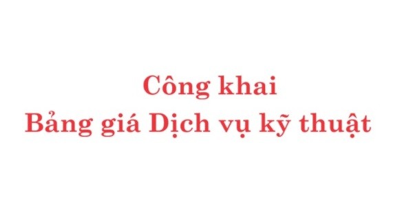 Bảng giá dịch vụ khám bệnh chữa bệnh tại BVĐK huyện Hải Hậu